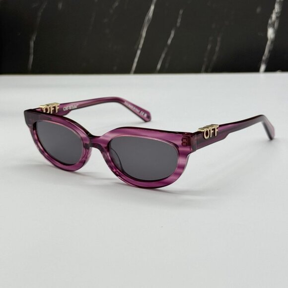 NEW OFF-WHITE OERI13D SPARKS 3707 SUNGLASSES WOMEN ROUND PINK EYEWEAR main image 8